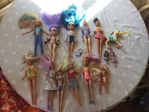 Barbie and rainbow - and,