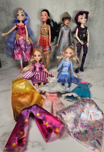 Disney and assorted dolls - and,